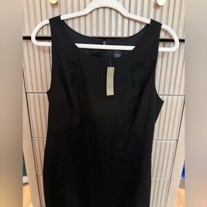 J. Crew Classic Wool Black Midi Dress